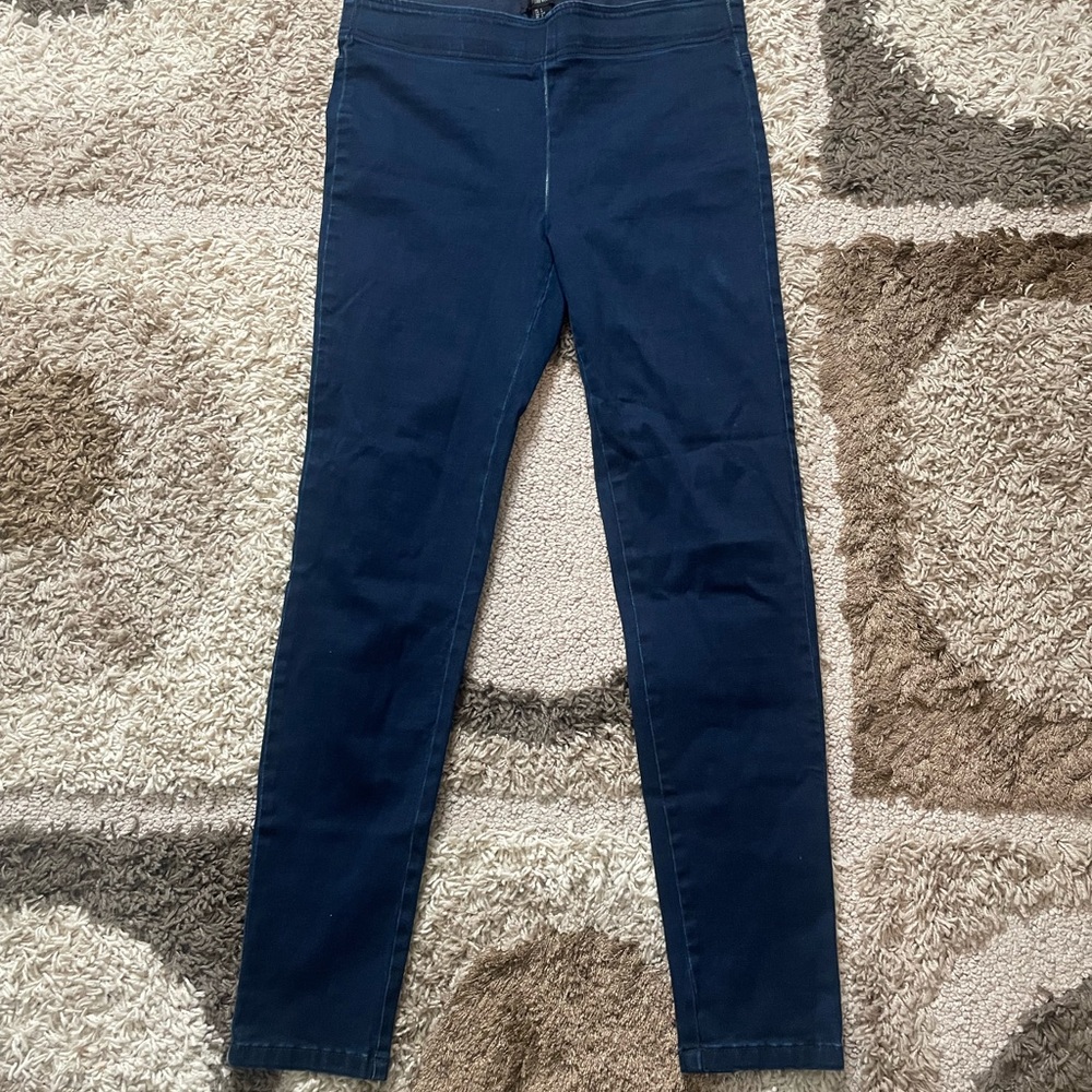Forever 21 Dark Wash Leggings Size Large